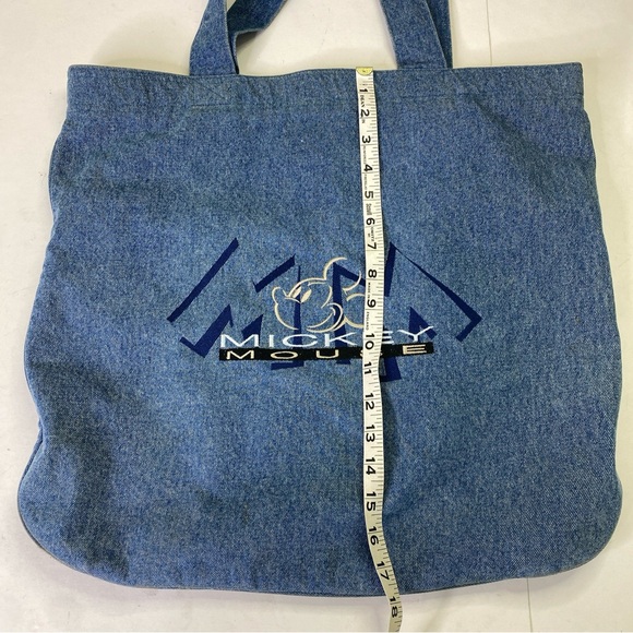 Disney Mickey Embroidered Denim Tote Bag - Picture 3 of 13